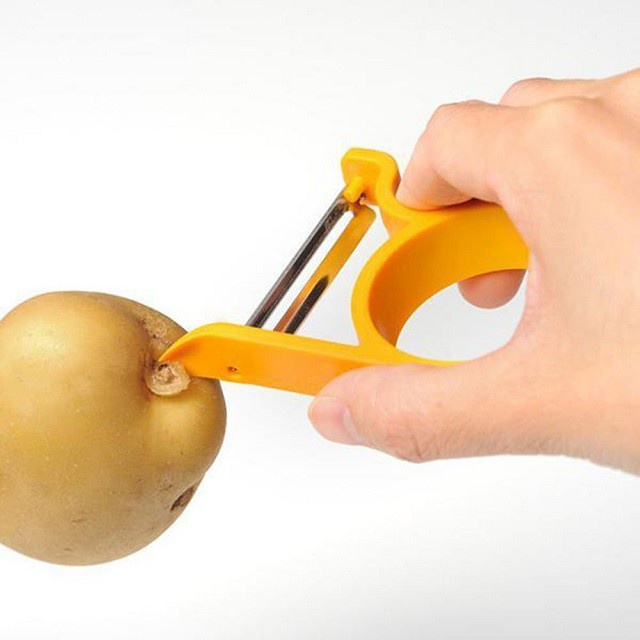 日本製造【AUX】功能削皮器三入組 UCS14 紅 黑-細節圖4