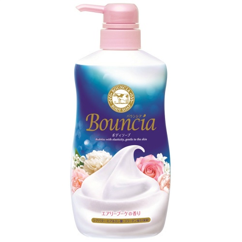 日本製 Cow 牛乳石鹼 Bouncia 美肌保濕沐浴乳 瓶裝 補充包-細節圖2