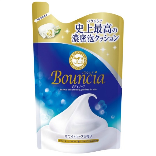 日本製 Cow 牛乳石鹼 Bouncia 美肌保濕沐浴乳 瓶裝 補充包-細節圖3