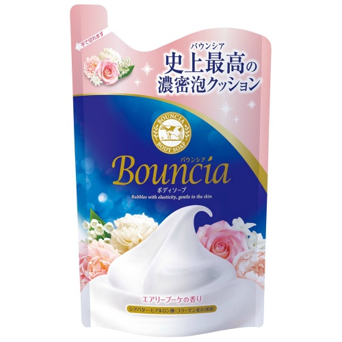 日本製 Cow 牛乳石鹼 Bouncia 美肌保濕沐浴乳 瓶裝 補充包-細節圖4