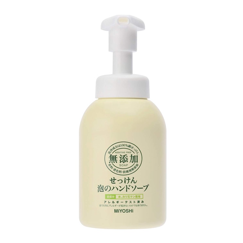 日本製造【Miyoshi石鹼】無添加肥皂泡沫洗手乳 本體 350ml