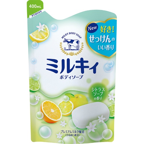 日本原裝 Cow 牛乳石鹼 牛乳精華沐浴乳 瓶裝 補充包-細節圖6