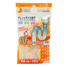 日本製造【不動化學】橘子水管清潔錠 4984324013815