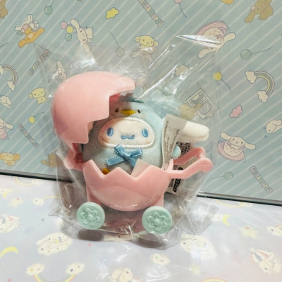 Sanrio 三麗鷗 大耳狗玩偶＆雞蛋娃娃車組