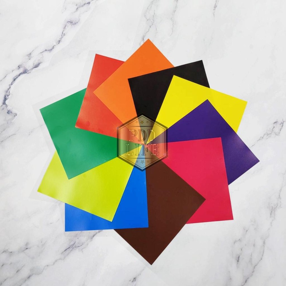 幼教 腊光 色紙 (10色1000張入) 150x150mm 摺紙 幼教色紙 美勞色紙 折紙-細節圖3