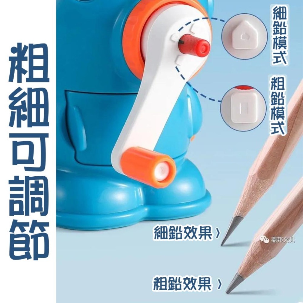 鉛筆機 手動 削鉛筆機 細桿鉛筆 6-8mm 吸入式 鉛筆 色鉛筆 適用 機械狗 8668 筆尖粗細可調 防卡芯設計-細節圖5