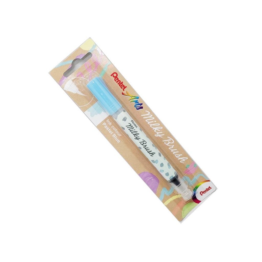 百點 Pentel 牛奶毛筆 粉彩筆 輕柔牛奶色系 牛奶筆 毛筆 書寫、插畫 或 塗鴉 任意書寫 超柔超順暢 XGFH-細節圖8