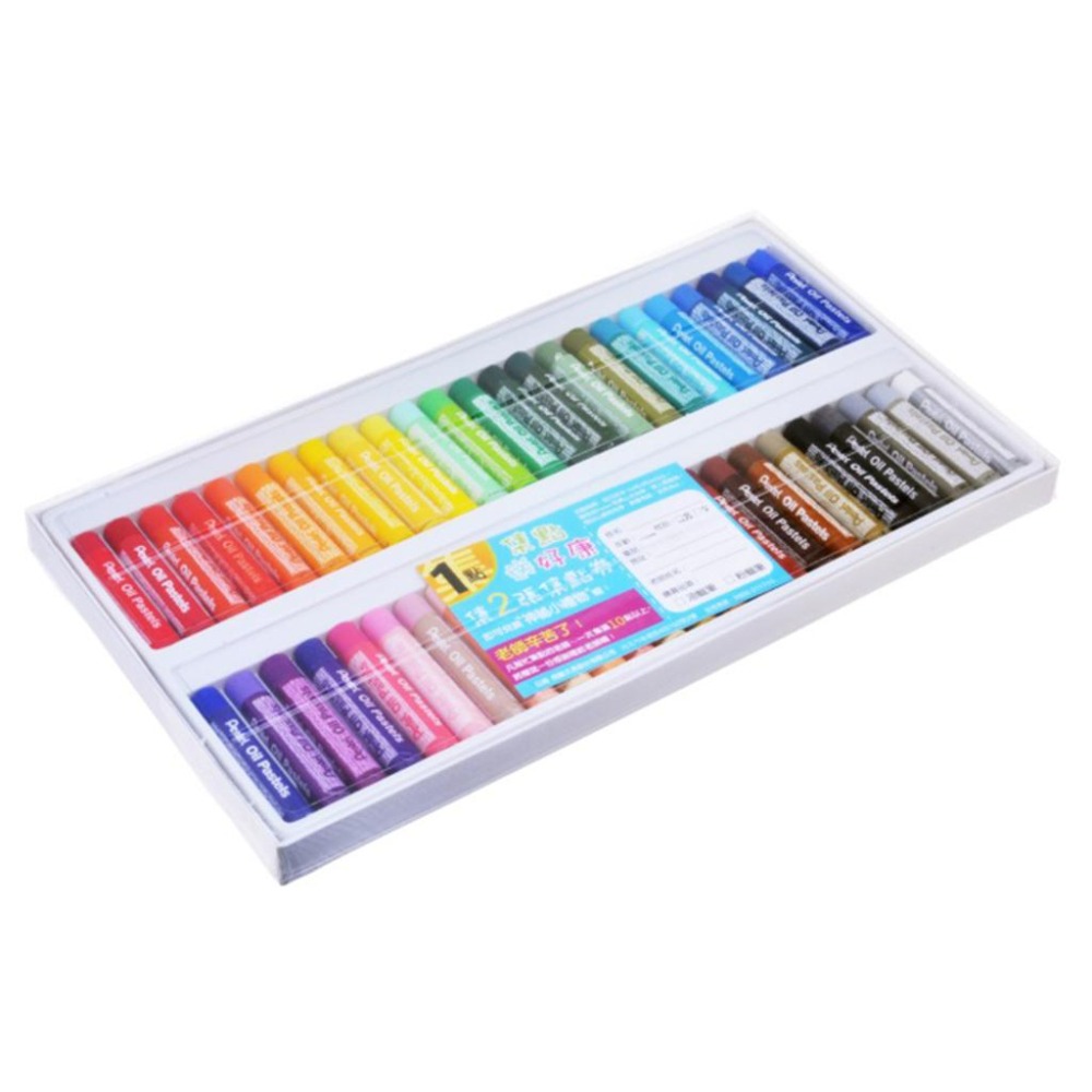 【飛龍】Pentel 特大粉蠟筆 12 /16/24/36/48色 特大 粉腊筆 GHT2 變色龍 可搭配水彩使用喔-細節圖4