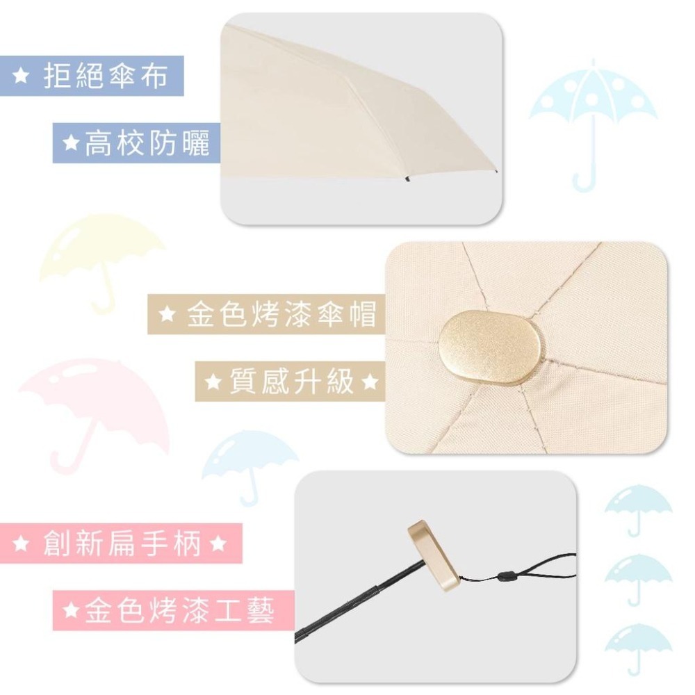 口袋傘 扁六折 15cm 晴雨兩用 超輕迷你口袋遮陽傘 迷你口袋太陽傘 雨傘 陽傘 小巧便携 袖珍迷你遮陽傘-細節圖5