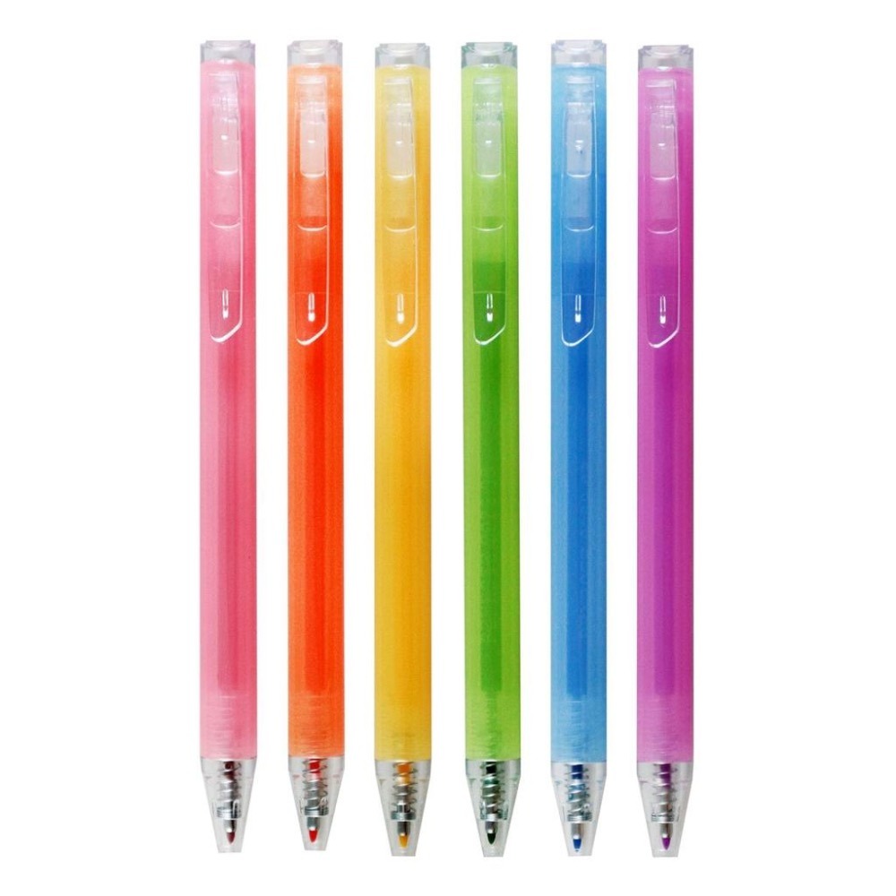 螢光筆 細字螢光筆 PF7108 6色可選 PENROTE 側壓柔色螢光筆 手帳 記號筆 重點標記-細節圖8