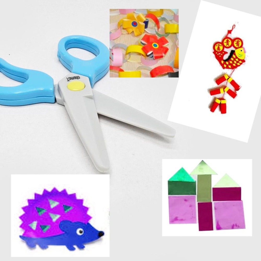 安全剪刀 兒童剪刀 學齡適用 塑膠剪 纖維剪刀  幼兒剪刀 彩色剪刀 不導電 膠刃 Tomoto TS-152-細節圖6