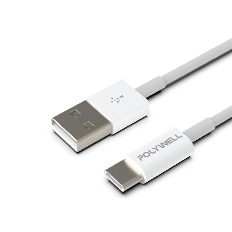 【台灣現貨】 快充線 POLYWELL Type-A To Type-C USB 快充 1米 適用安卓Pad 寶利威爾-細節圖7