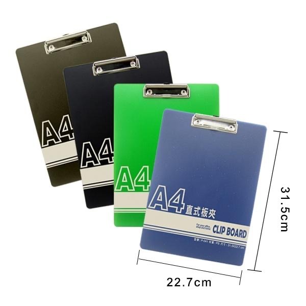 板夾 A4 直式 P-041 壓克力 板夾  315*225mm (恕不選色) 工作夾 盤點夾 文書夾-細節圖3