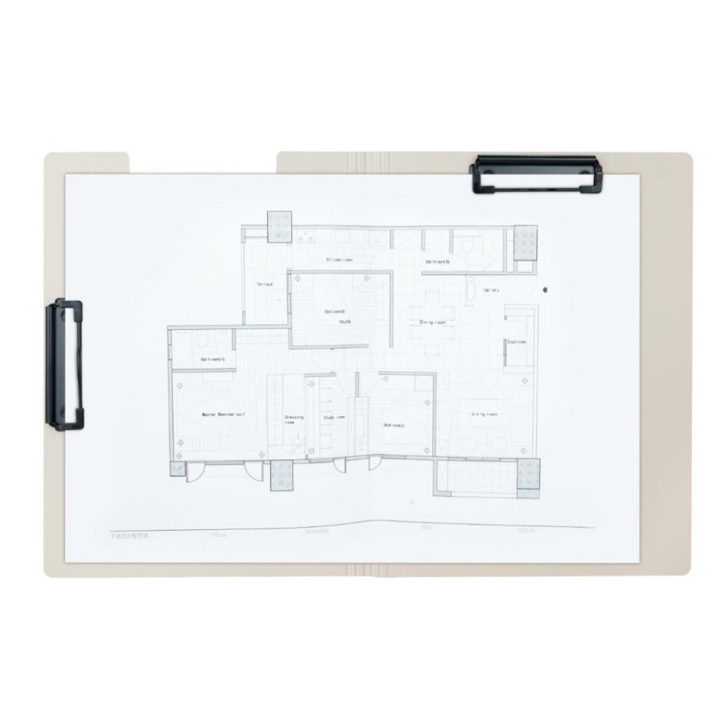 【台灣現貨】 文件夾 丹麥夾 A3/A4 双夾/單夾 ABEL 力大牌 #66250 #66251 輕量防水丹麥夾 版夾-細節圖2
