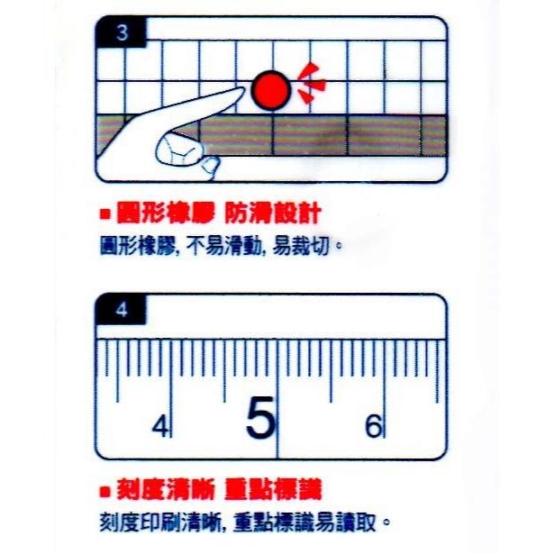 切割尺 內崁鐵條 方眼30公分 深色與淺色底都不怕 方眼尺 直尺 切割 美勞 美工 繪畫 背書 都實用 TD-9111-細節圖6