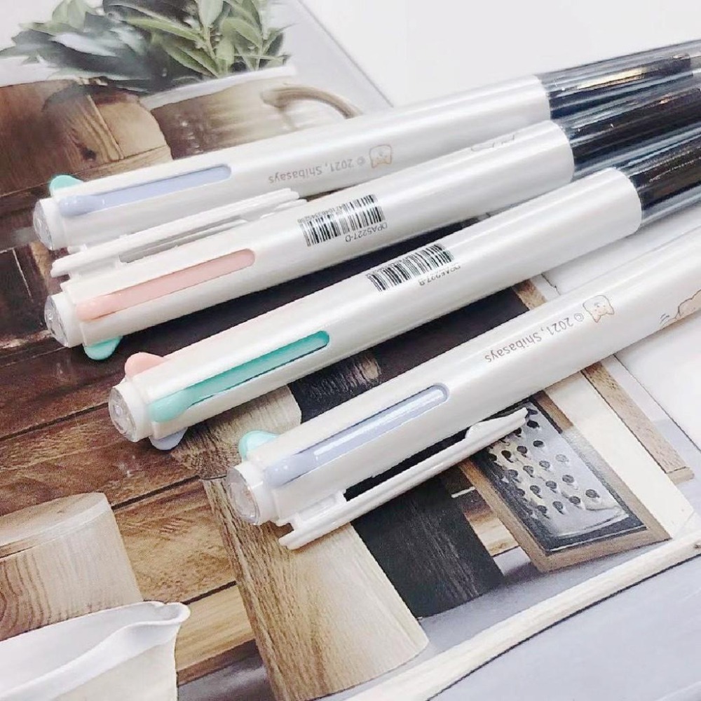 原子筆 四色筆 0.7mm 筆樂 DPA5227 柴語錄 四色中性筆 中性筆 黑藍紅綠4色合1 多功能 滑順好寫-細節圖2