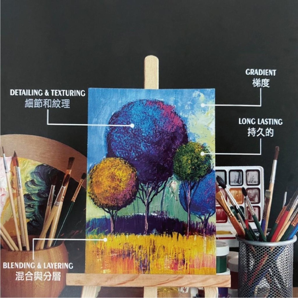 水彩 廣告顏料 筆樂 PG3612 12色 丙烯繪畫顏料 丙烯顏料 壓克力顏料 油畫顏料 壓克力水彩 水彩 無毒 繪畫-細節圖8