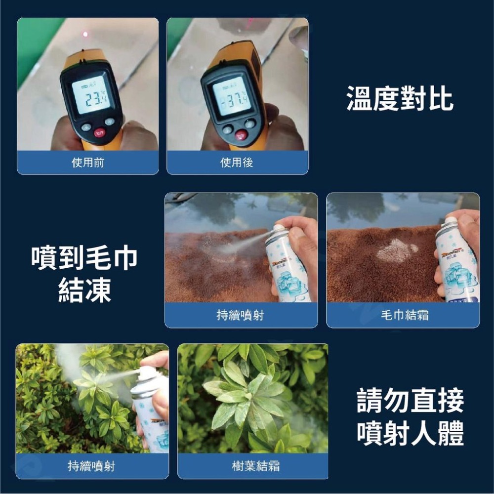 降溫噴霧 冰凍劑 耐久美 急速酷涼冰凍劑 急速降溫 酷涼冰凍 冰凍劑 汽機車用品 家用 夏日必暑品-細節圖7