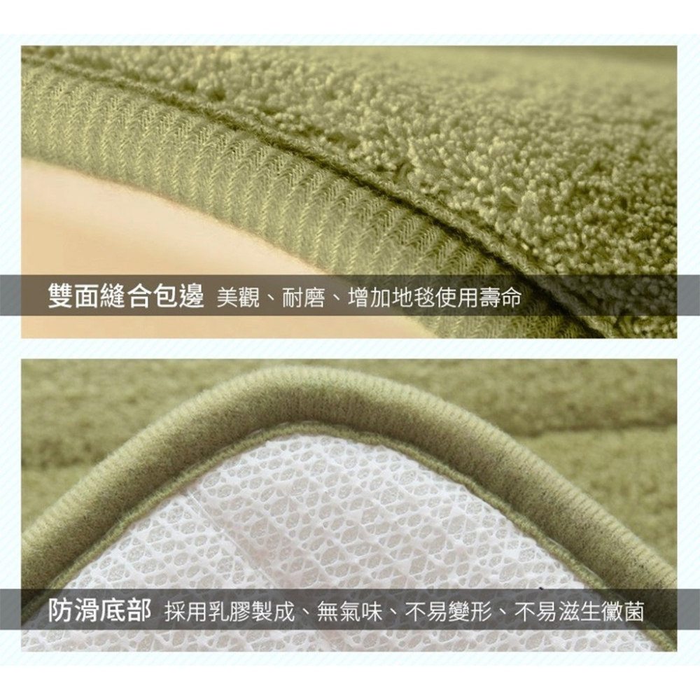 【現貨🔥加厚可機洗🔥】珊瑚絨地墊 記憶地墊 腳踏墊 防滑墊腳踏墊 浴室腳踏墊 吸水地墊 臥室地墊 記憶棉吸水地墊-細節圖5