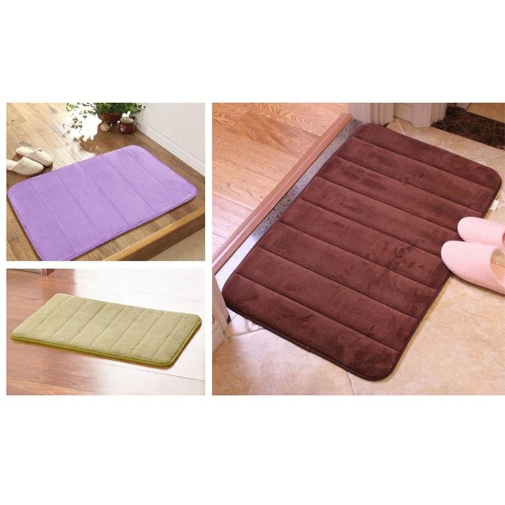 【現貨🔥加厚可機洗🔥】珊瑚絨地墊 記憶地墊 腳踏墊 防滑墊腳踏墊 浴室腳踏墊 吸水地墊 臥室地墊 記憶棉吸水地墊-細節圖9
