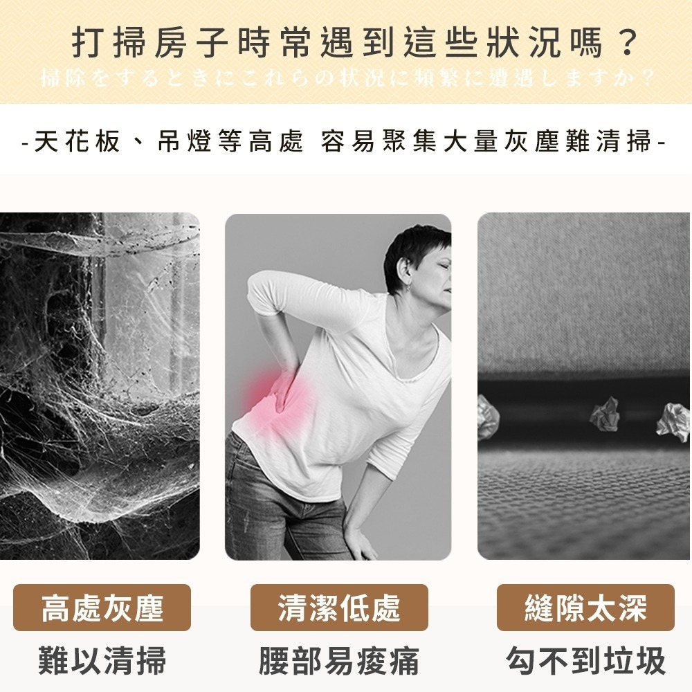 【可伸縮280公分 乾濕兩用】 伸縮除塵撢 除塵撢 雞毛撢子 除塵刷 雪尼爾 除塵 撢子 雞毛 撣子 清潔撢-細節圖2