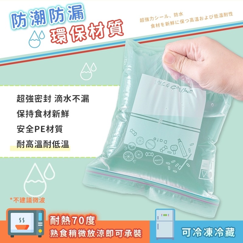 【台灣現貨🔥加厚雙層密封】 保鮮袋 食物袋 密封袋 食物保鮮袋 保鮮袋矽膠 矽膠食物袋 食物夾鏈袋 矽膠保鮮袋 冷凍袋-細節圖6