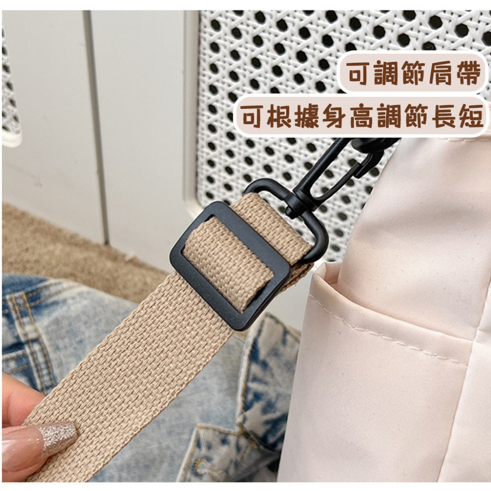 【台灣現貨🔥防水加厚🔥】 托特包 新款大容量托特包 手提袋 尼龍托特包 防潑水 側背包 斜挎包 女生斜背包 肩背包-細節圖6