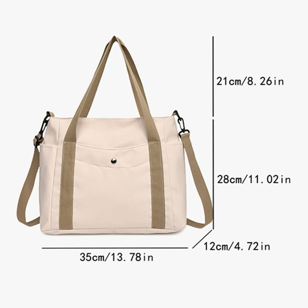 【台灣現貨🔥防水加厚🔥】 托特包 新款大容量托特包 手提袋 尼龍托特包 防潑水 側背包 斜挎包 女生斜背包 肩背包-細節圖9