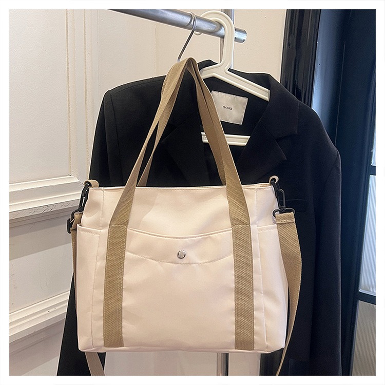 【台灣現貨🔥防水加厚🔥】 托特包 新款大容量托特包 手提袋 尼龍托特包 防潑水 側背包 斜挎包 女生斜背包 肩背包-規格圖9