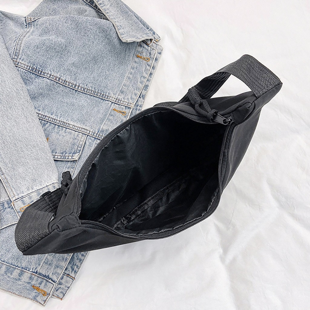 【台灣現貨🔥防潑水🔥】 餃子包 韓版斜挎餃子包 大容量側背包 馬鞍包 肩背包 女生包包 月亮包 百搭女包 斜挎包-細節圖7