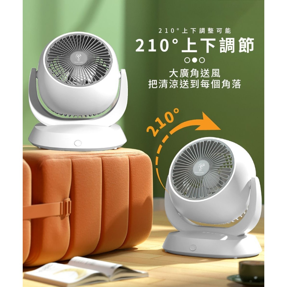 💥四檔風力大廣角💥 8吋 空氣循環扇 電風扇 風扇 循環扇 電扇 小風扇 usb風扇 桌上型電風扇 小電扇-細節圖2