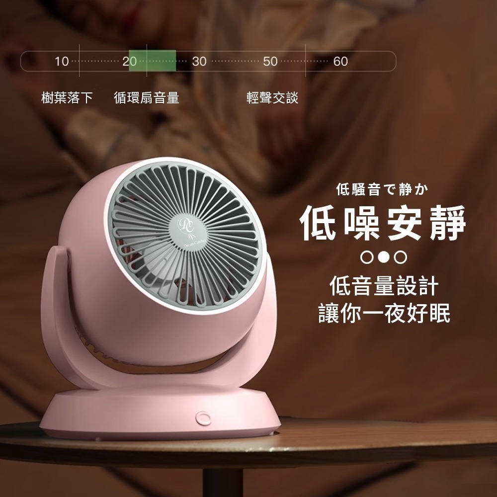 💥四檔風力大廣角💥 8吋 空氣循環扇 電風扇 風扇 循環扇 電扇 小風扇 usb風扇 桌上型電風扇 小電扇-細節圖5