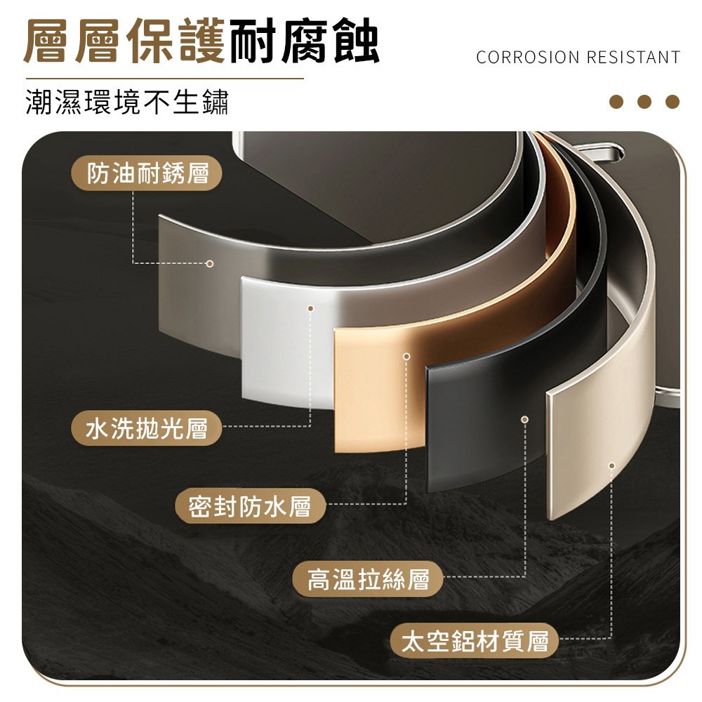 置物架 浴室置物架 🔥免打孔高承重🔥 太空鋁置物架 吸盤置物架 角落 置物架 收納架 廁所置物架 廚房收納架 壁掛-細節圖6