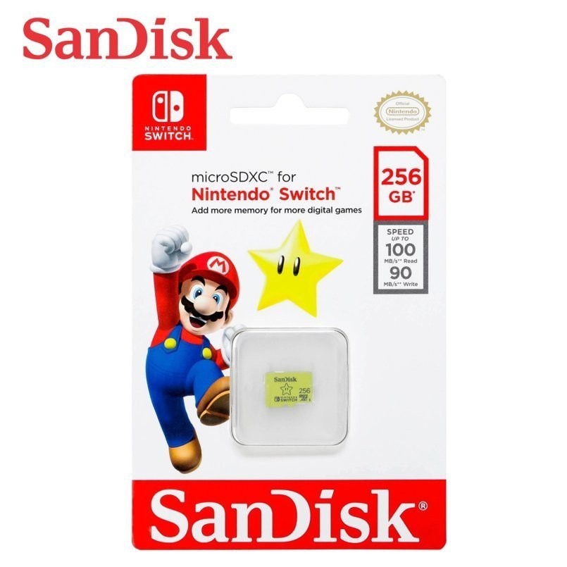 任天堂 512G 256G 128GB Nintendo Switch 專用 SanDisk microSDXC 記憶卡-細節圖5