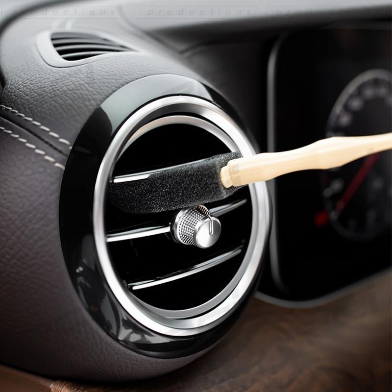 冷氣出風口 5支入 清潔刷 鍵盤清潔刷 汽車空調 出風口 清潔刷 汽車內裝 縫隙 細節刷 車用海綿刷子 洗車工具-細節圖7