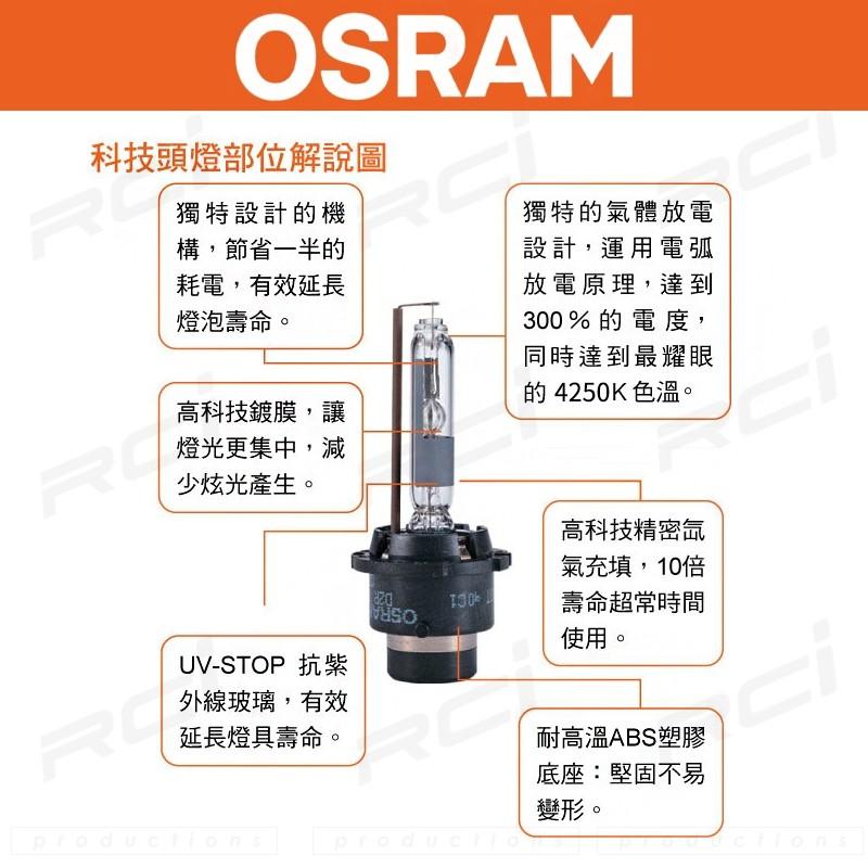 OSRAM 歐司朗 四年保固 D1S D3S 4250K  HID 燈管 氙氣燈管 台灣靖禾代理公司貨 非平行輸入水貨-細節圖4