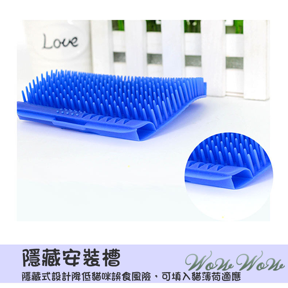 【毛皇上】❤寵物用品 貓牆腳蹭毛刷 貓咪蹭蹭刷 除毛梳 牆角梳 按摩梳 寵物梳-細節圖3