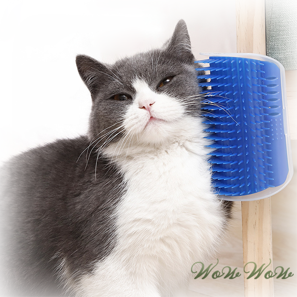 【毛皇上】❤寵物用品 貓牆腳蹭毛刷 貓咪蹭蹭刷 除毛梳 牆角梳 按摩梳 寵物梳-細節圖8