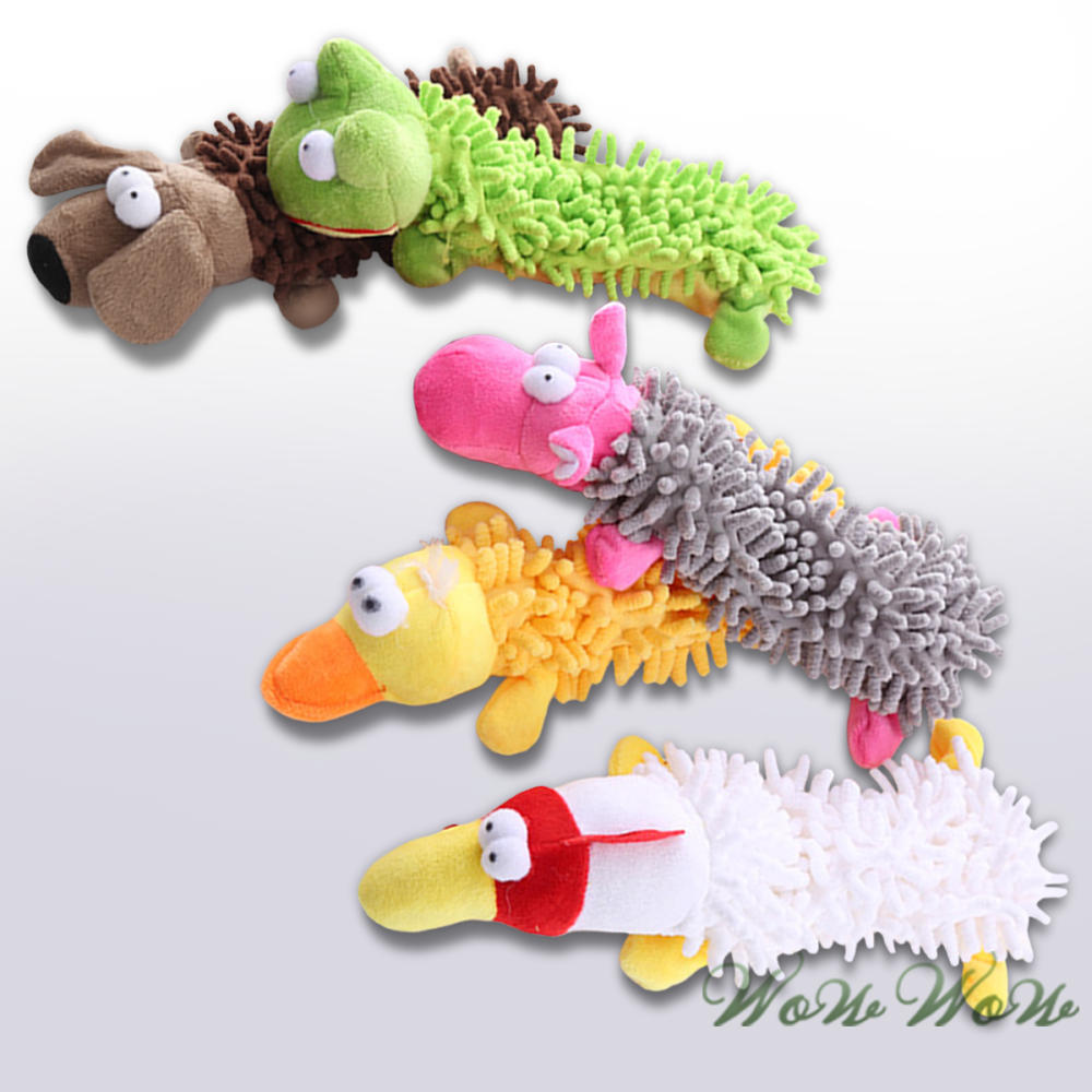 【台灣出貨】❤寵物玩具 拖把絨發聲玩具 氣囊/響紙 發聲玩具 耐咬玩具 紓壓玩具 解悶玩具 貓狗玩具【WOWWOW】-細節圖10