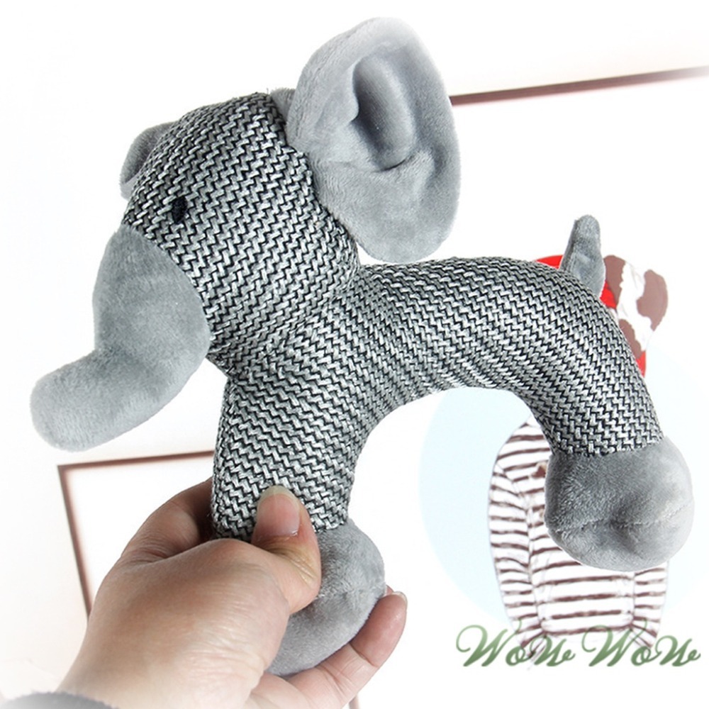 【台灣出貨】❤寵物玩具 棉麻發聲玩具 磨牙玩具 耐磨耐咬 毛絨玩具 發聲玩具 啃咬玩具 可愛動物 狗玩具【WOWWOW】-細節圖7