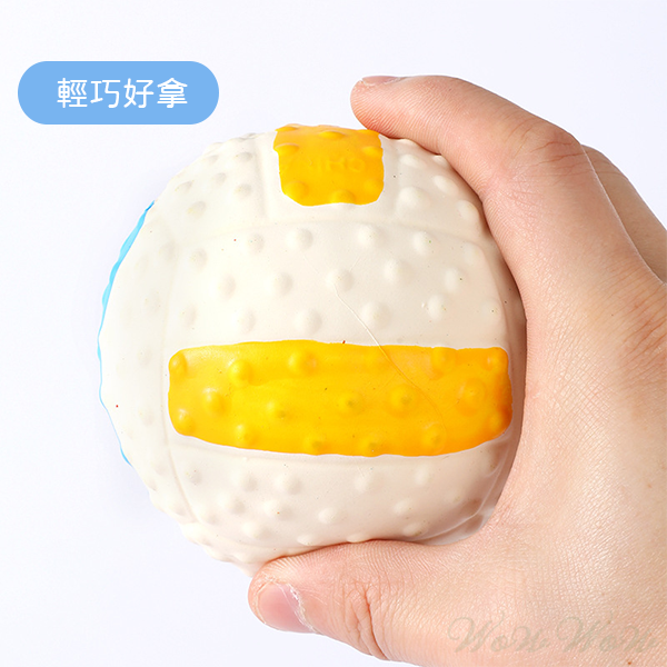 【台灣出貨】❤寵物發聲玩具 乳膠球型發聲玩具 發聲玩具球 會啾啾的玩具 啾啾聲 狗狗玩具【WOWWOW】-細節圖4
