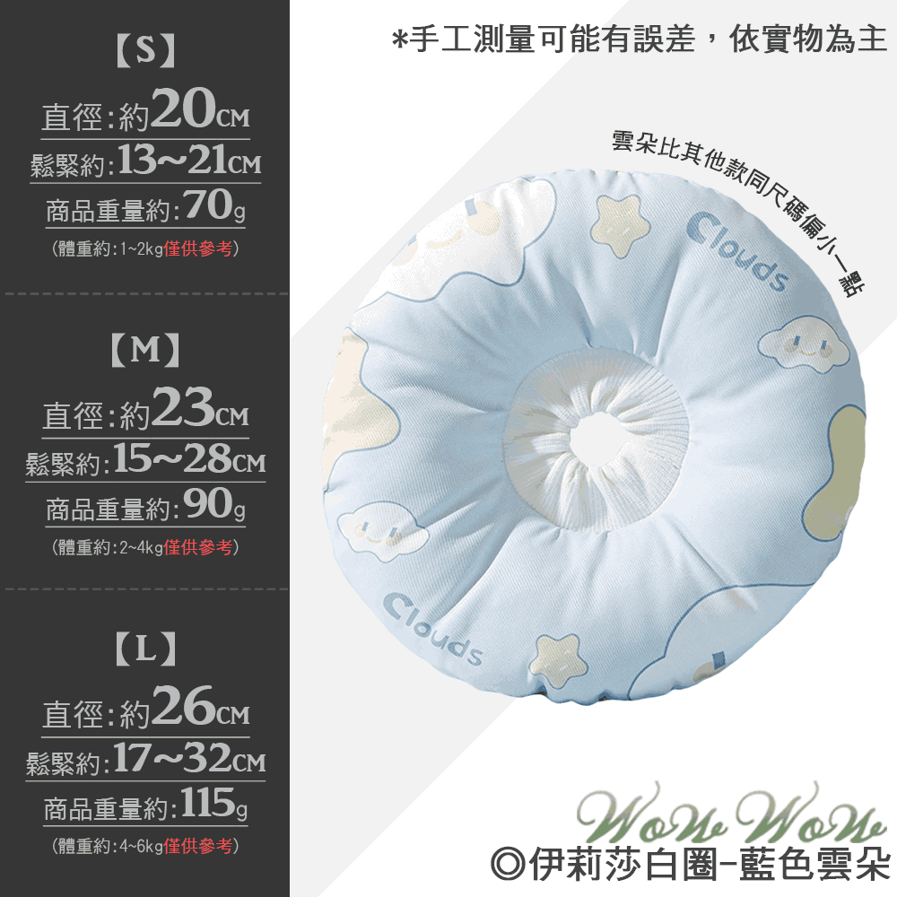 【台灣出貨】❤寵物用品 伊莉莎白圈太陽花 防舔防咬頭套 可調節 絕育防護 羞恥圈 寵物頭套 貓狗頭套【WOWWOW】-規格圖10