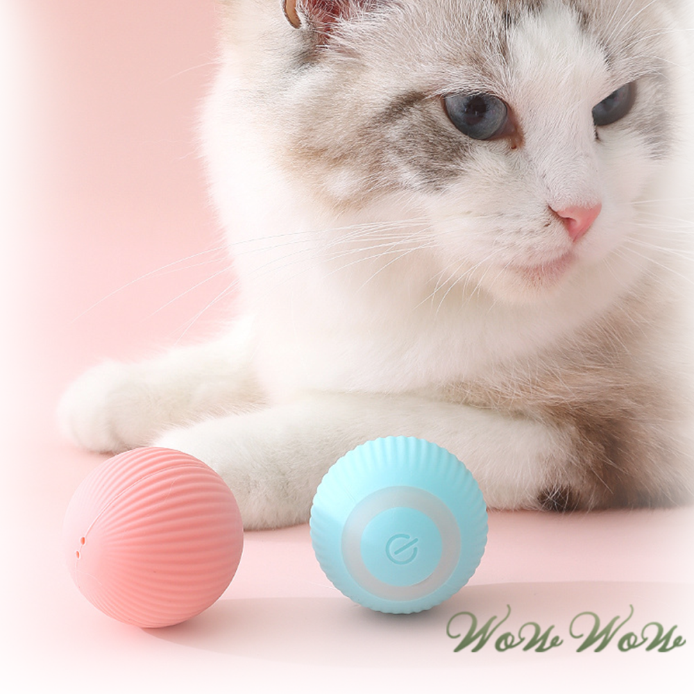 【台灣出貨】❤寵物玩具 電動逗貓球 智能滾滾球 自動逗貓球 逗貓玩具 貓玩具 安靜 寵物玩具球 【WOWWOW】-細節圖9