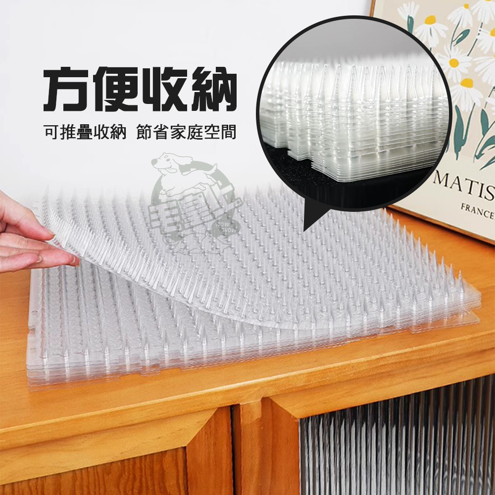 【毛皇上】防貓刺墊 透明款 可拼接 自由裁剪 防貓刺網 不傷寵物 驅貓神器 防護網-細節圖8