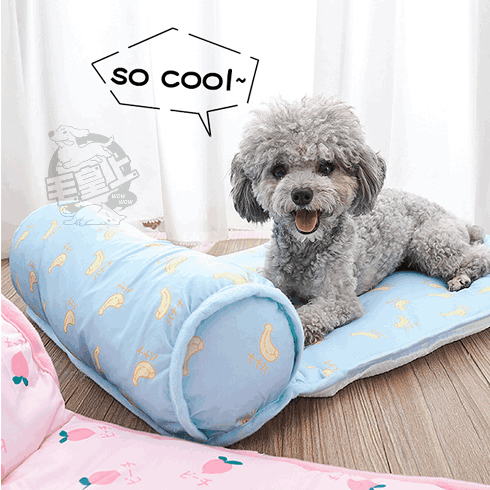 【毛皇上】❤寵物用品 冰絲涼感窩(方型窩) 枕頭涼感墊(靠枕墊) 透氣墊 寵物涼墊 貓狗睡毯 寵物透氣墊【WOWWOW】-細節圖6