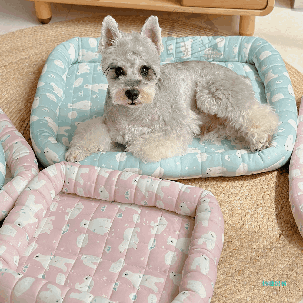 【毛皇上】❤寵物用品 冰絲涼感窩(方型窩) 枕頭涼感墊(靠枕墊) 透氣墊 寵物涼墊 貓狗睡毯 寵物透氣墊【WOWWOW】-細節圖10