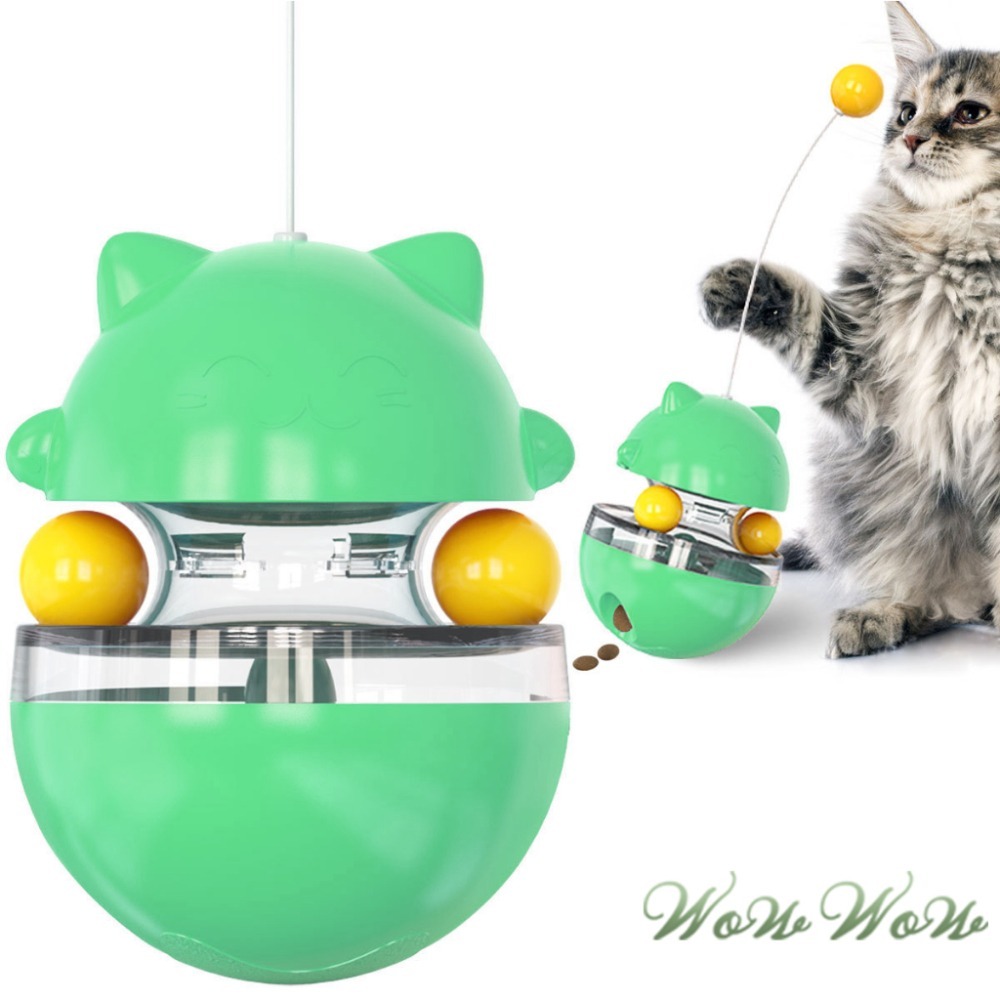 【挑戰最低價】❤寵物玩具 貓咪軌道漏食不 貓咪轉盤玩具 益智慢食玩具 寵物漏食玩具 貓咪用品 【WOWWOW】-細節圖9