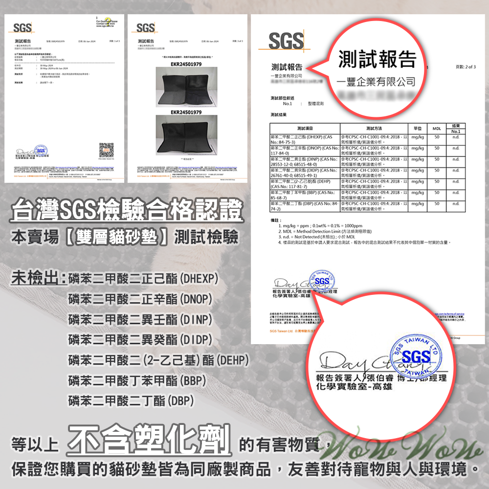 【挑戰最低價】❤寵物用品 雙層貓砂墊 耐磨耐抓 貓落砂墊 寵物落砂墊 濾貓砂 貓砂墊 耐磨耐抓 貓餐墊【WOWWOW】-細節圖2