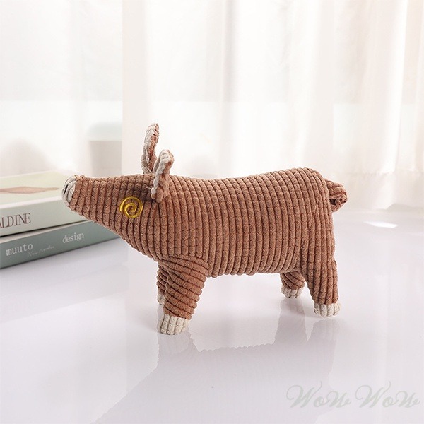 【台灣出貨】❤寵物發聲玩具 加厚玉米絨豬豬發聲玩具 玉米絨加厚耐咬 會啾啾的玩具 啾啾聲 狗狗玩具【WOWWOW】-細節圖8