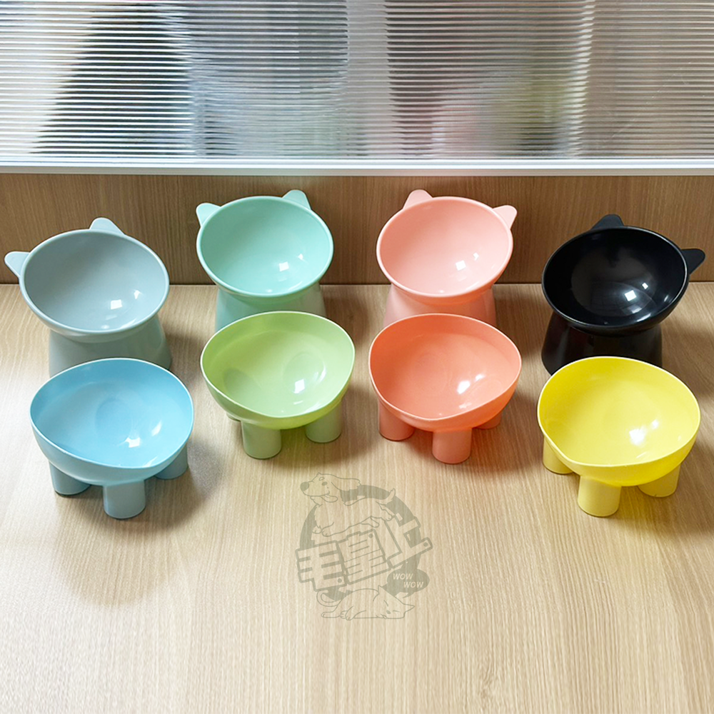 【毛皇上】❤寵物用品 貓型塑膠碗 象腿塑膠碗 2種款式 餵食碗 飼料碗 貓碗 狗碗 寵物碗 護頸碗【WOWWOW】-細節圖8